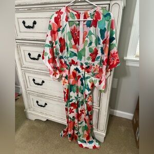 She + Sky Colorful Floral Dress